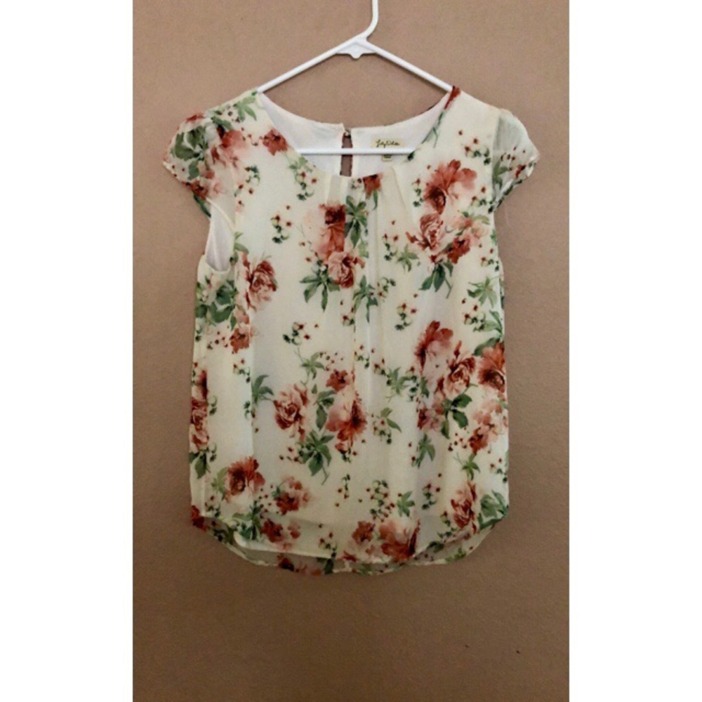 Lily White Floral Blouse
